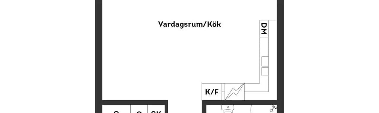 Floor plan for Nyhemsgatan 16
