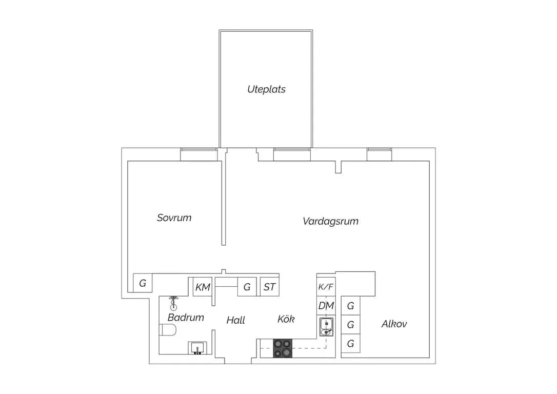 Floor plan for Bollmorabacken 21