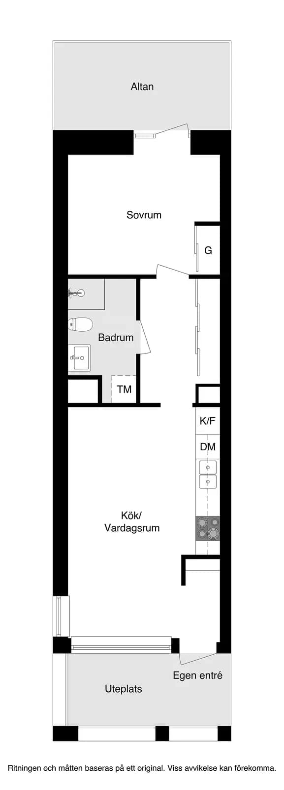 Planritning för Gimogatan 5B