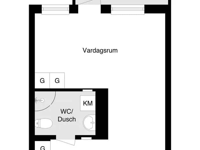 Planritning för Råbyvägen 57E