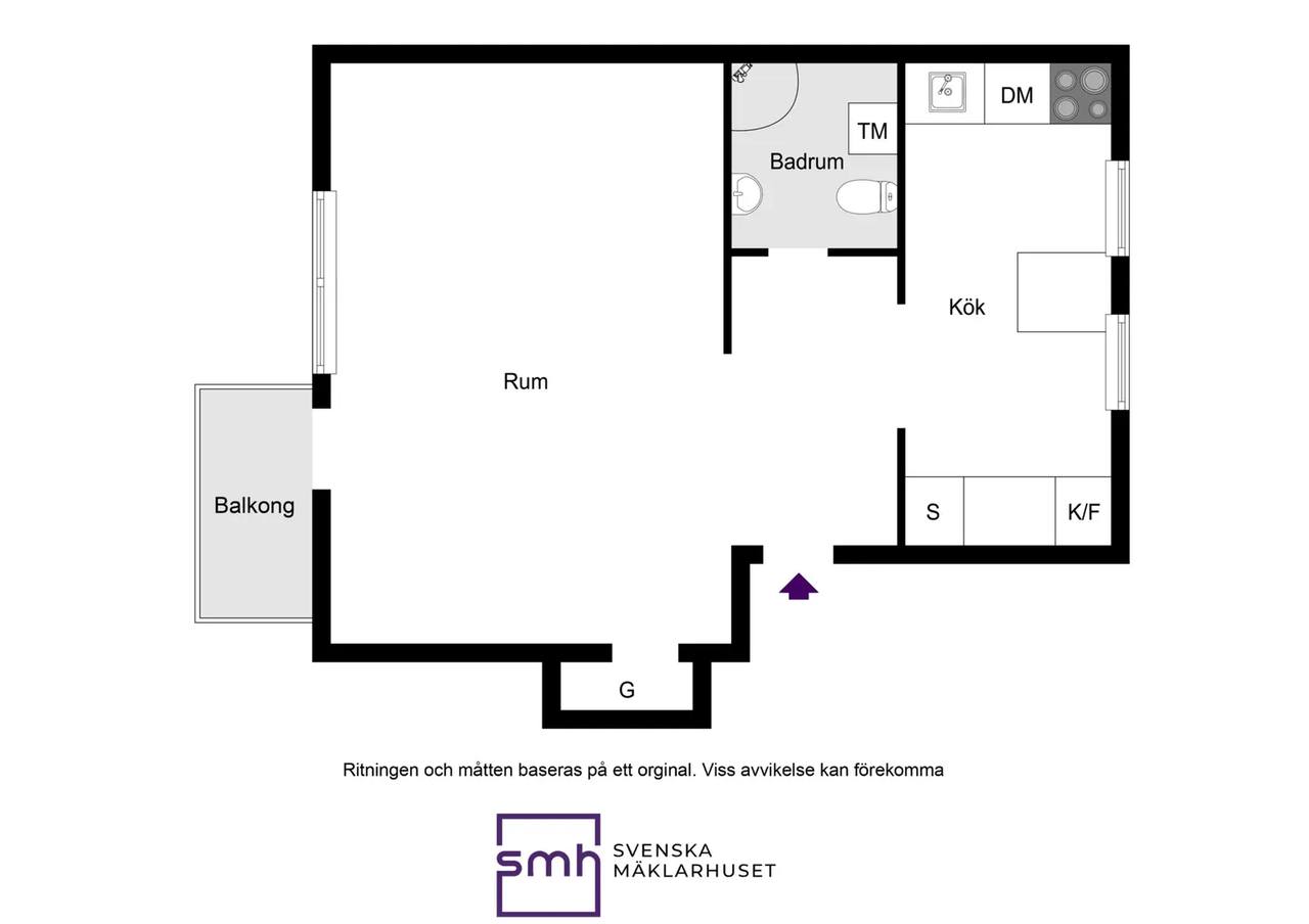 Floor plan for Kinnekullevägen 34
