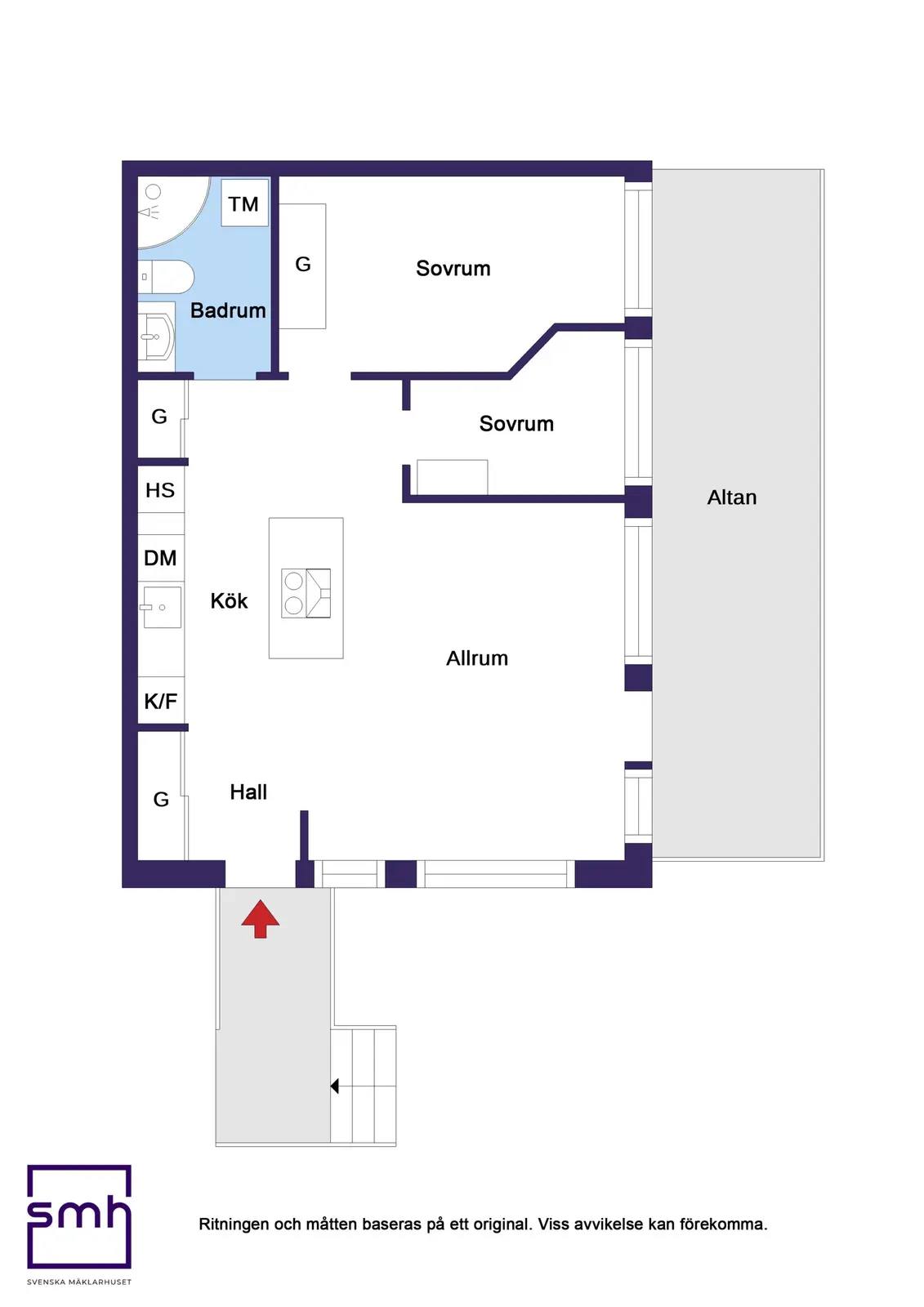 Floor plan for Sågenvägen 6A