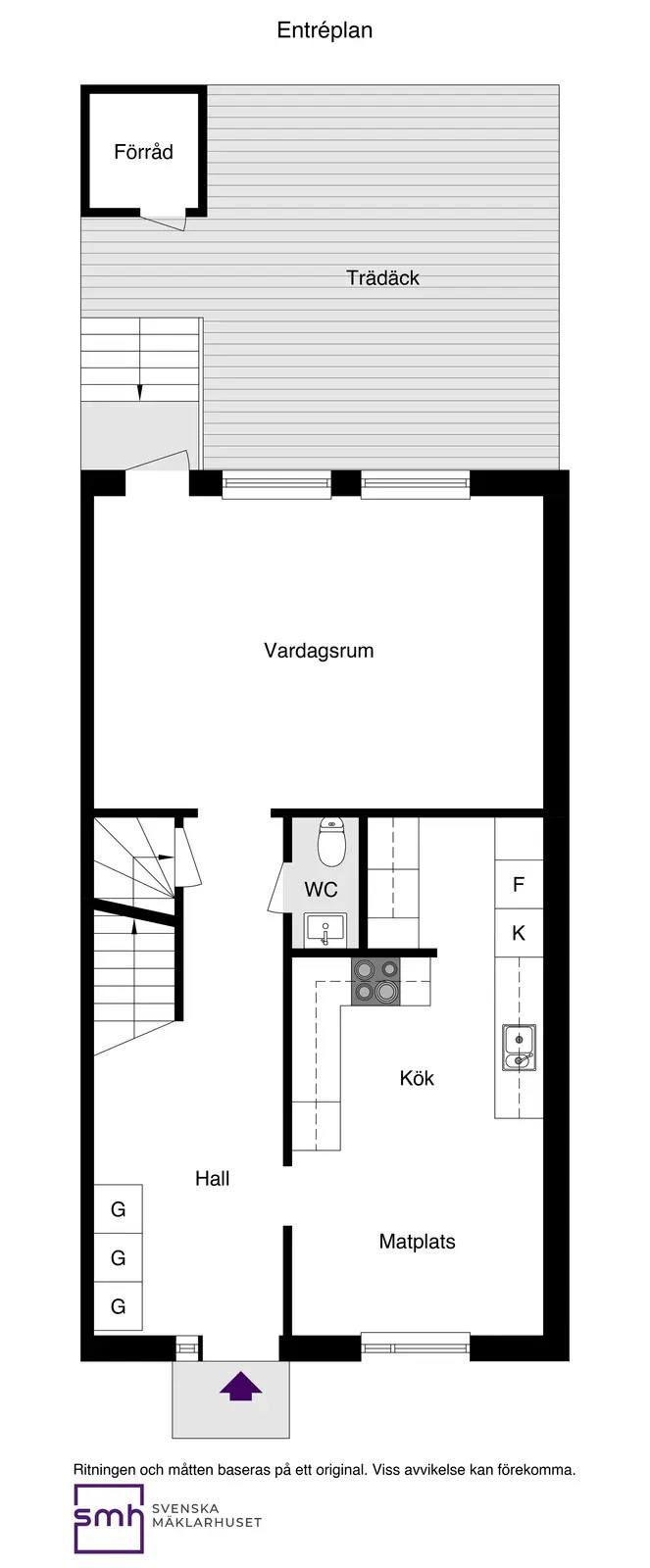 Floor plan for Blåvidegränd 56