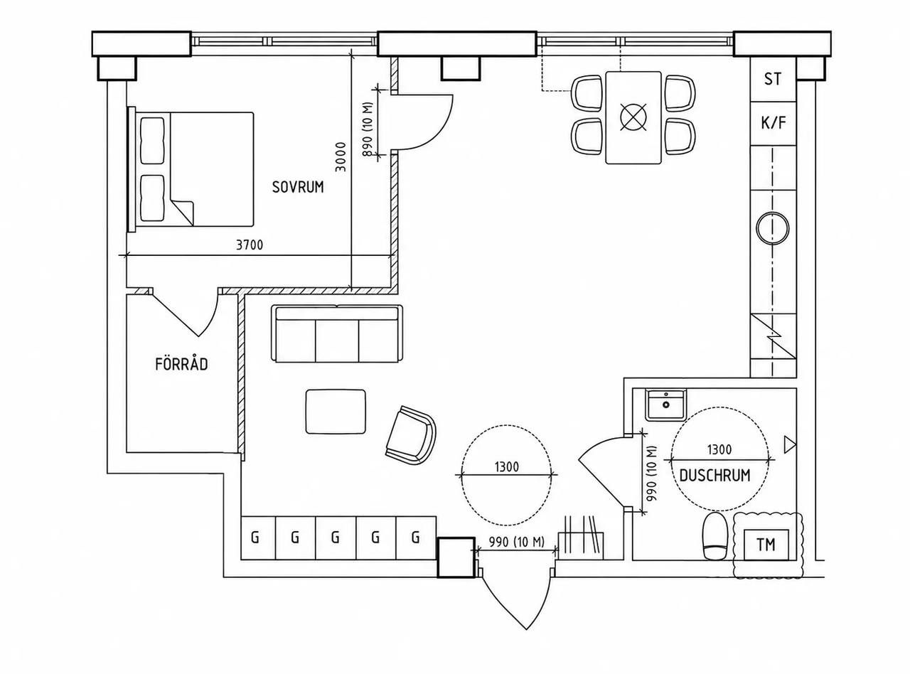 Floor plan for Tellusborgsvägen 92