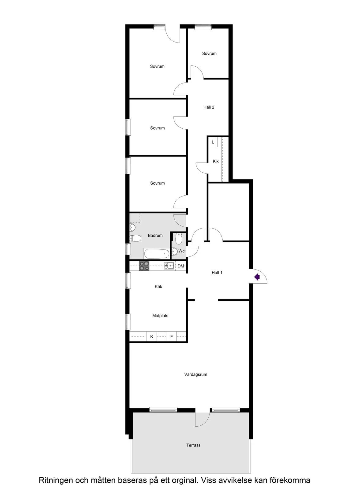 Floor plan for Turbingränd 5