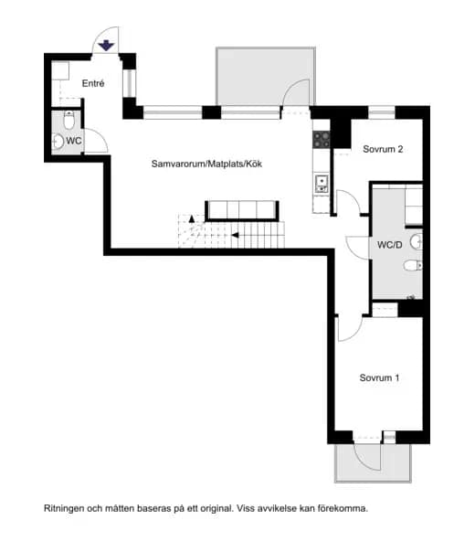 Floor plan for Oceankajen 4