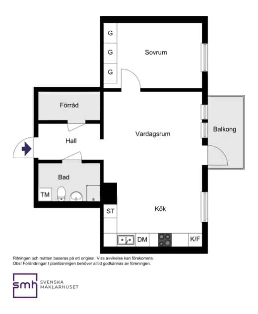 Floor plan for Bäckbornas väg 19