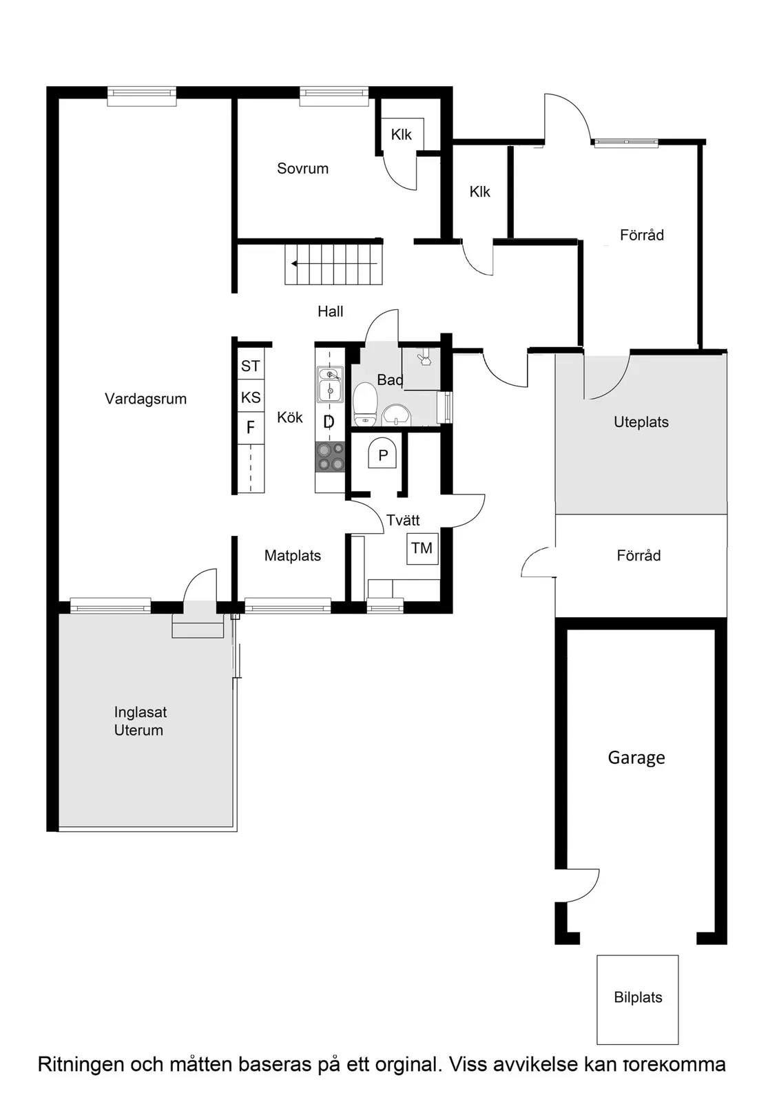 Floor plan for Dressyrvägen 13