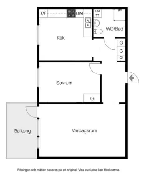 Floor plan for Tegvägen 78