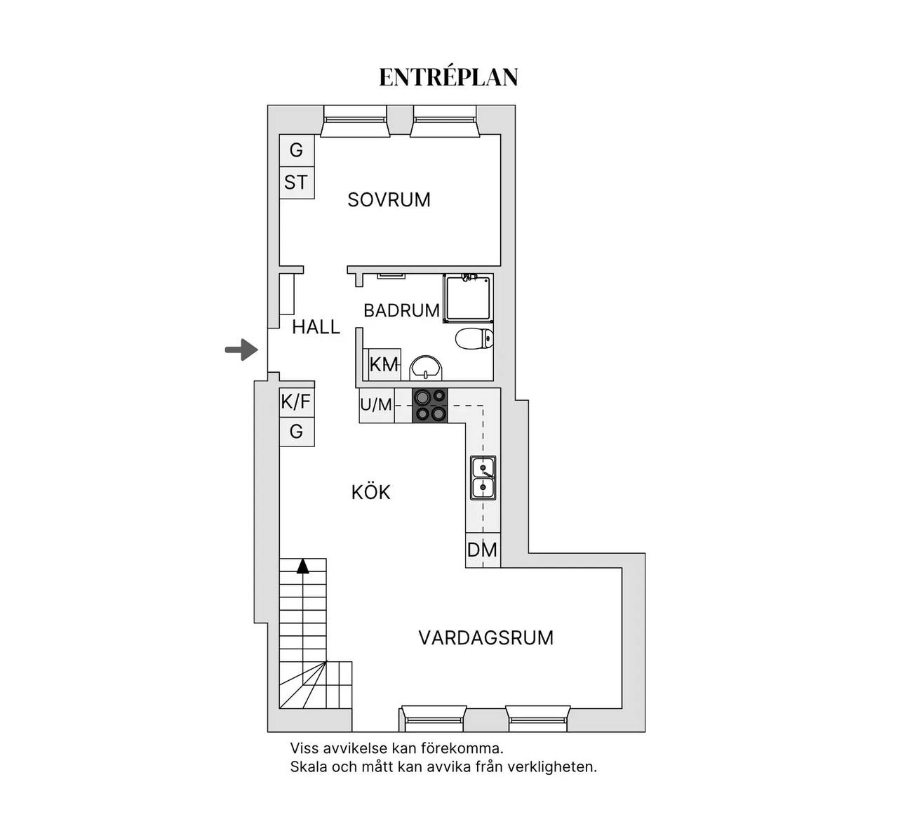 Planritning för Redaregatan 57