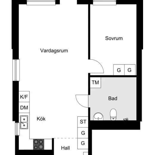 Floor plan for Vantörsvägen 270