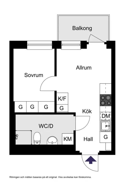 Floor plan for Responsgatan 36