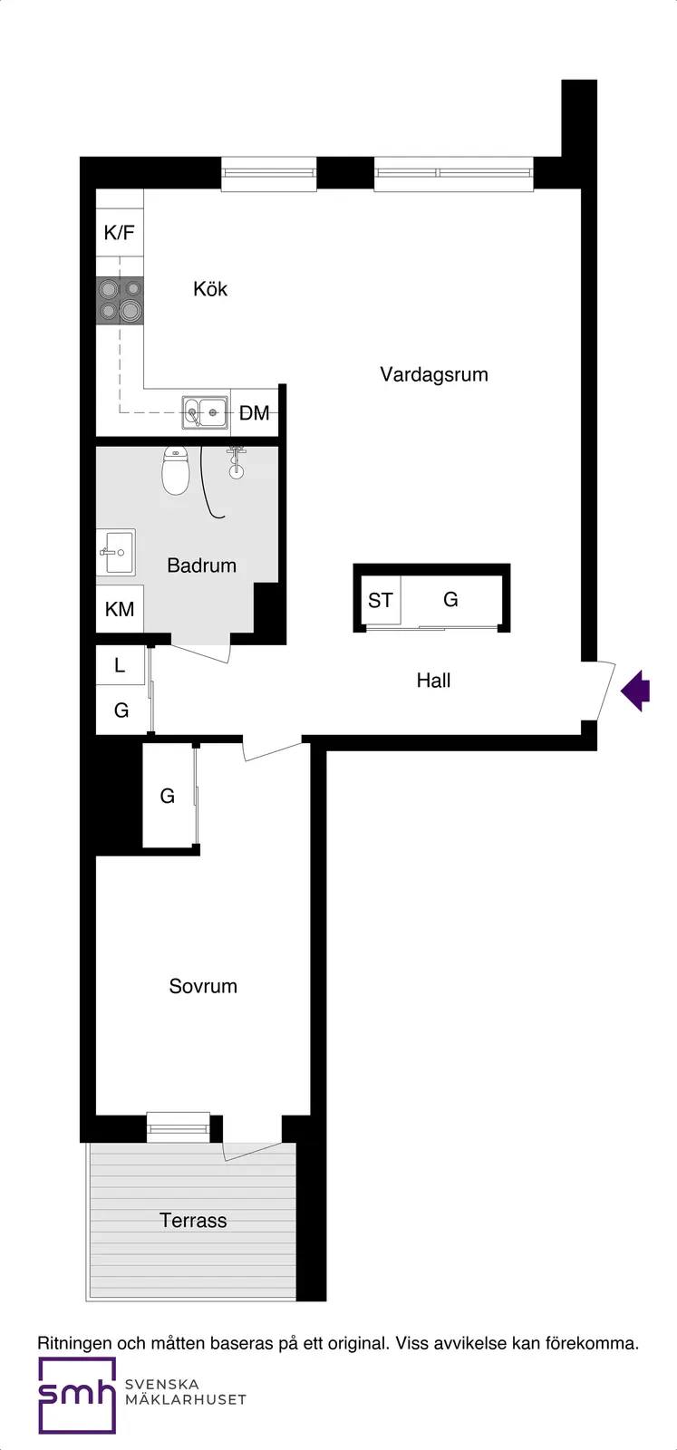 Floor plan for Barrskogsvägen 7