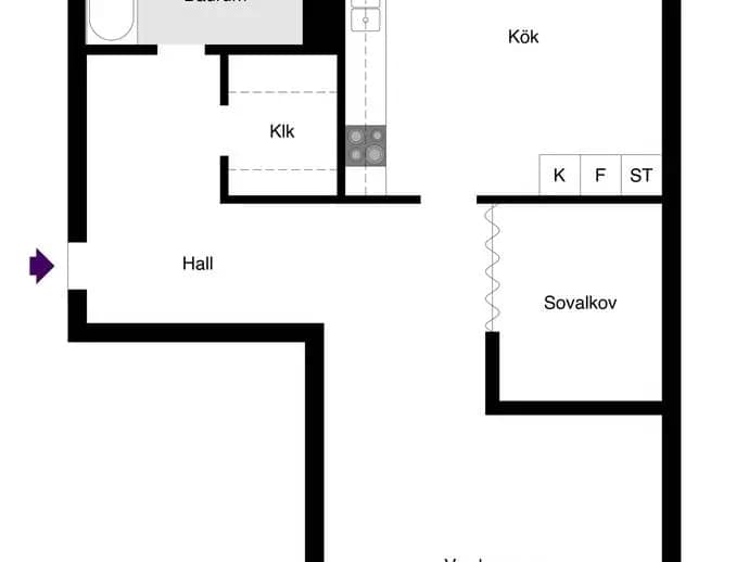 Planritning för Malma backe 3B