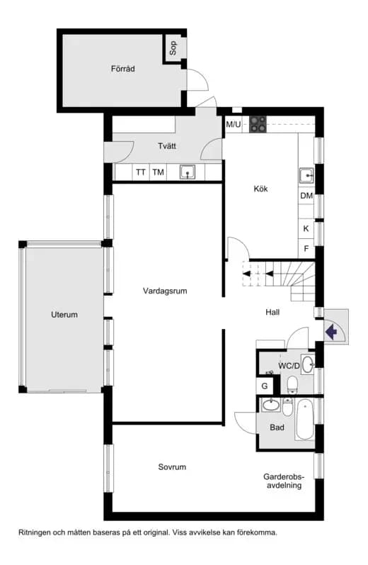 Floor plan for Kaprifolgatan 13