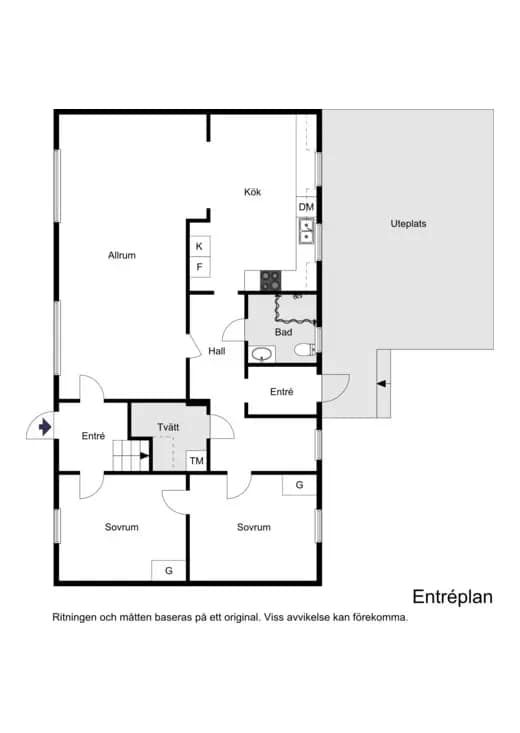 Floor plan for Storgatan 131