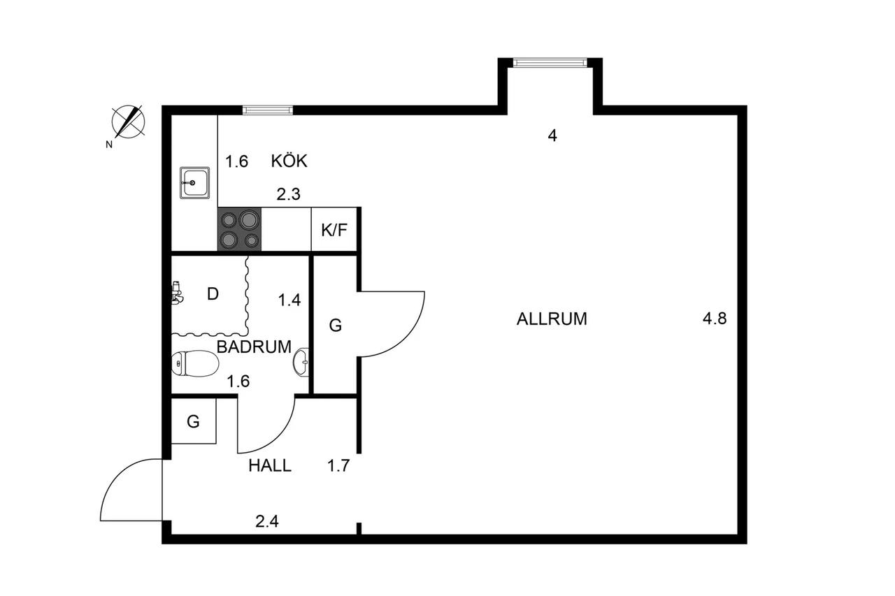Planritning för Hörngatan 21