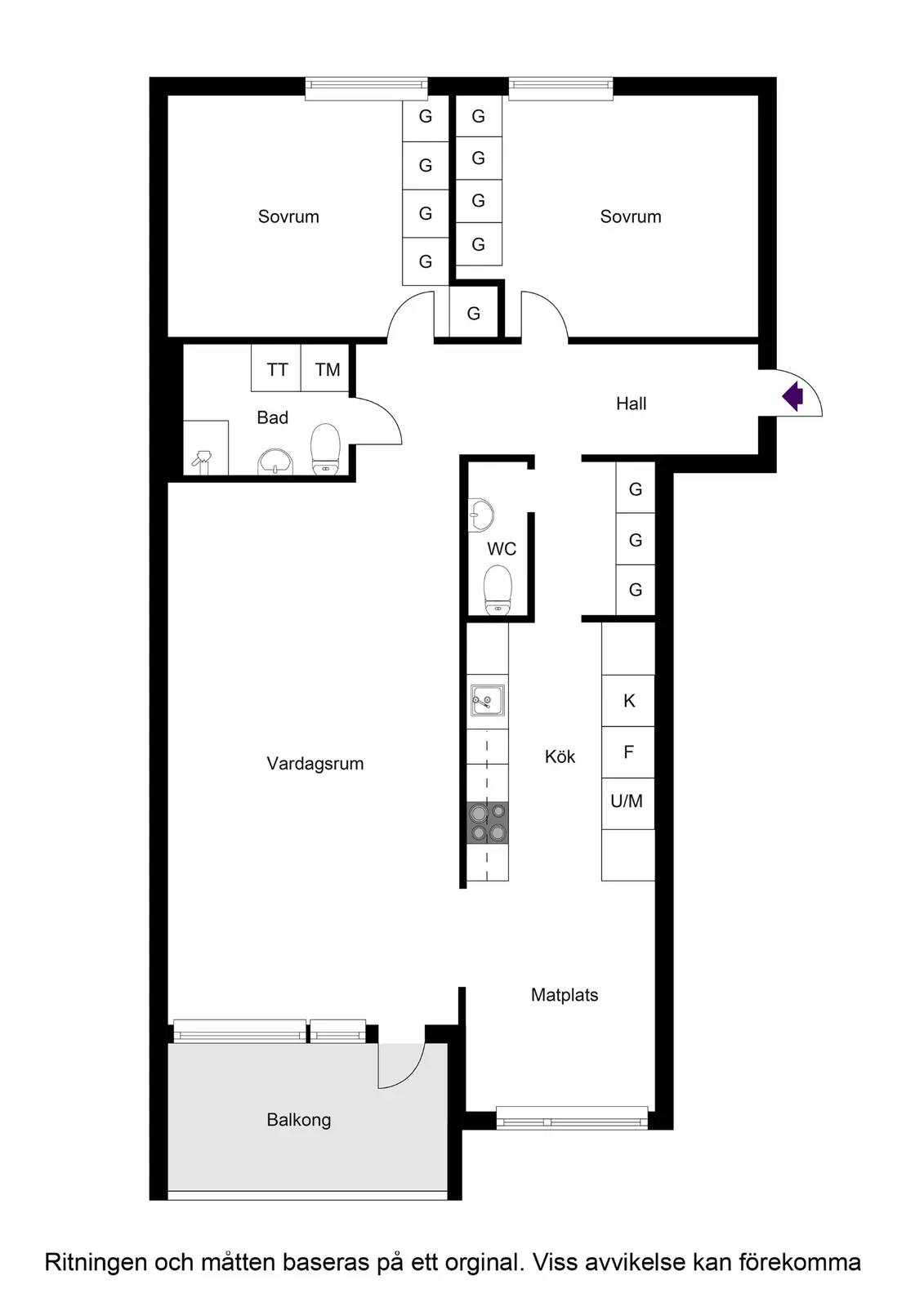 Floor plan for Marknadsvägen 265
