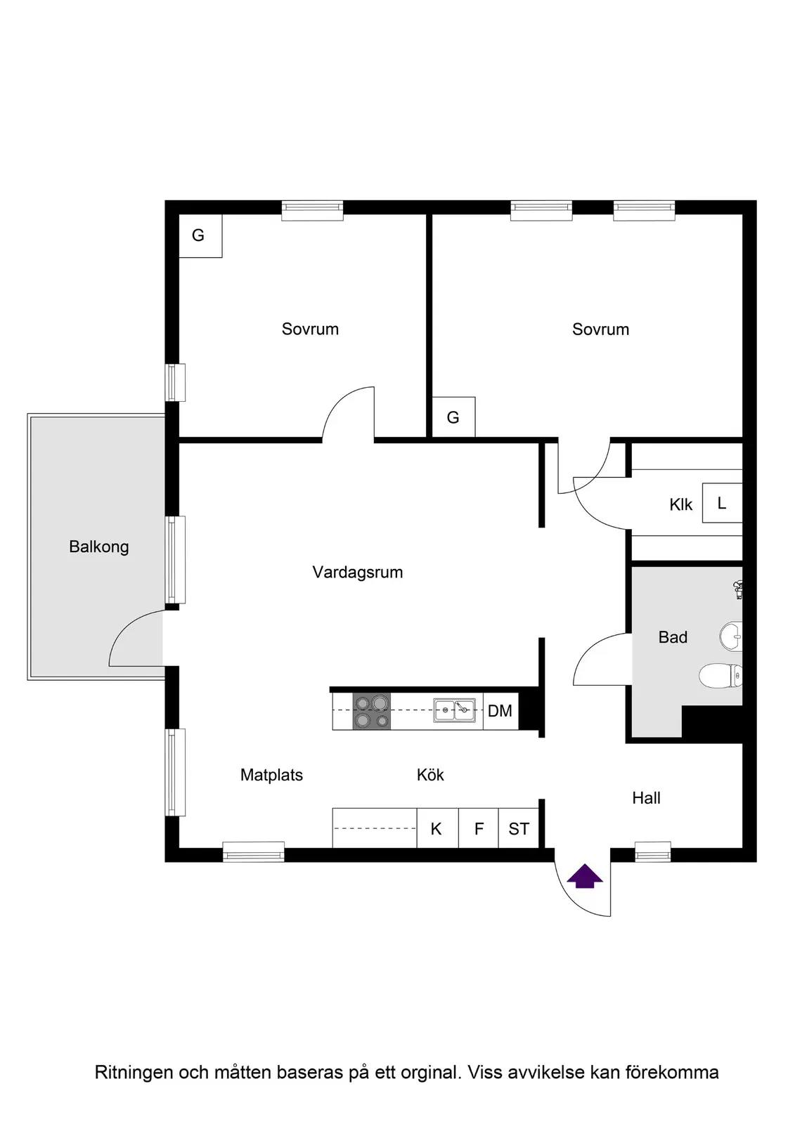 Floor plan for Gribbylundsvägen 40
