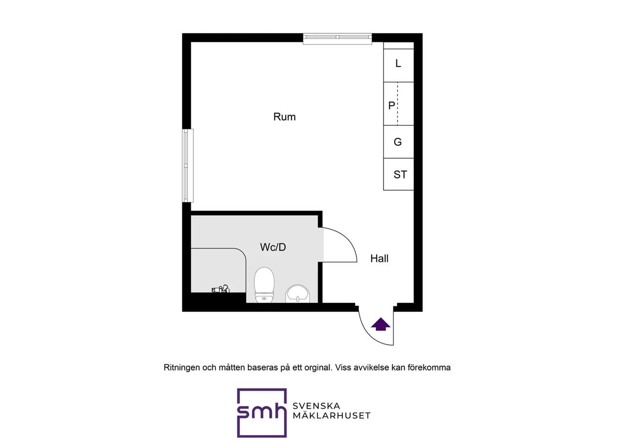 Planritning för Follingbogatan 18