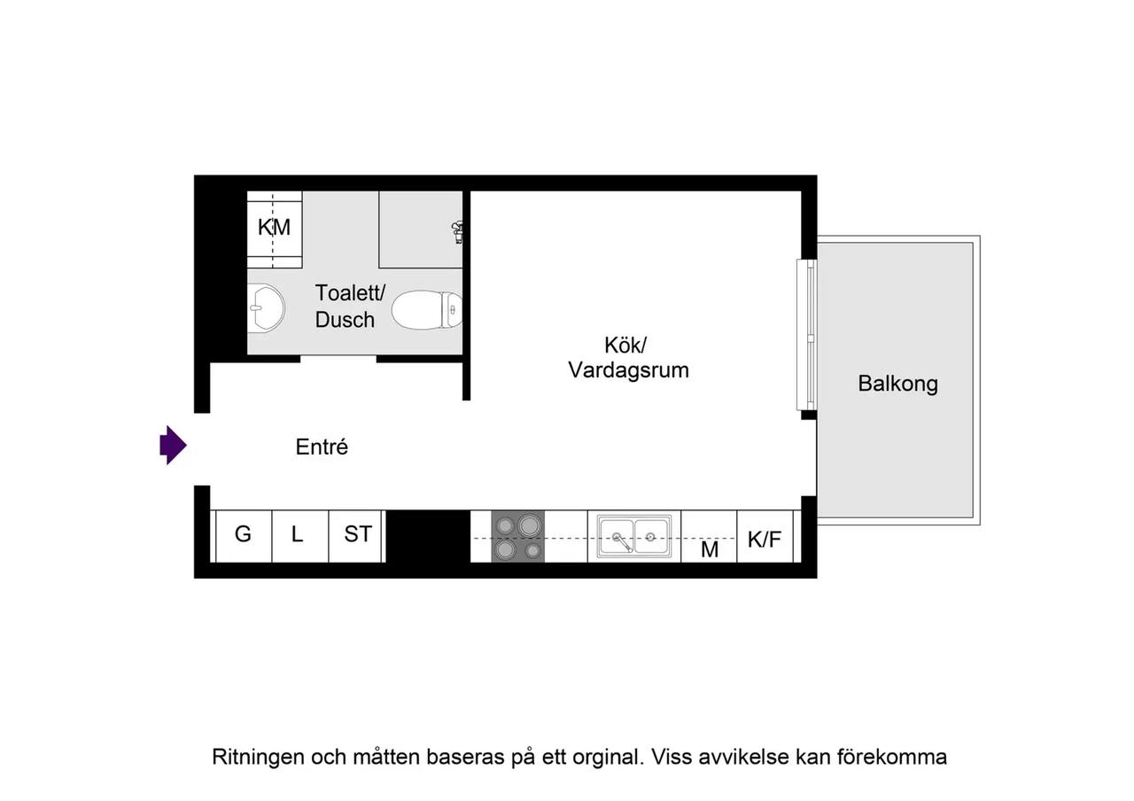 Floor plan for Norra Parkpromenaden 37