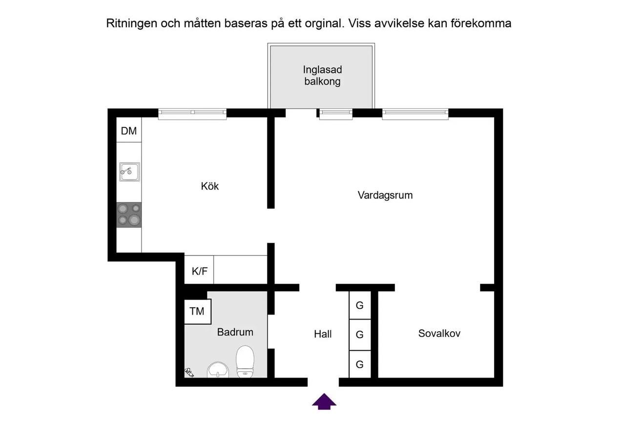Planritning för Biblioteksgången 2
