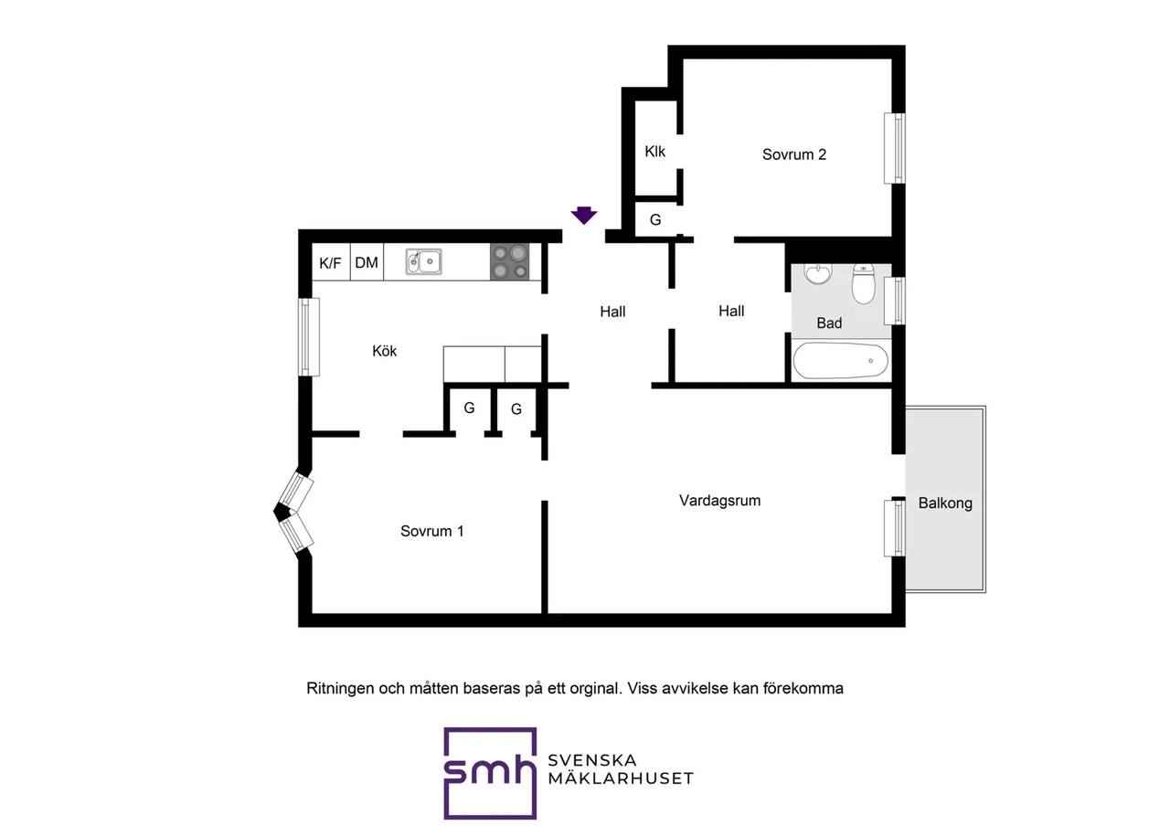 Floor plan for Holbergsgatan 46