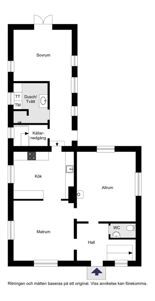 Floor plan for Mjöhultsvägen 64