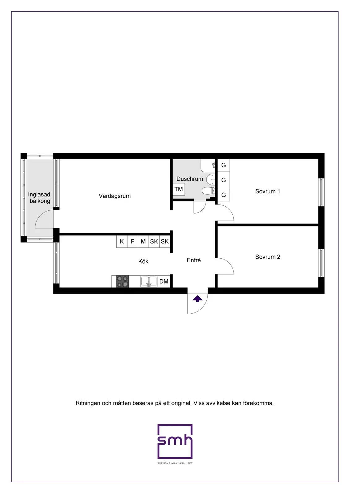 Floor plan for Mellangatan 30