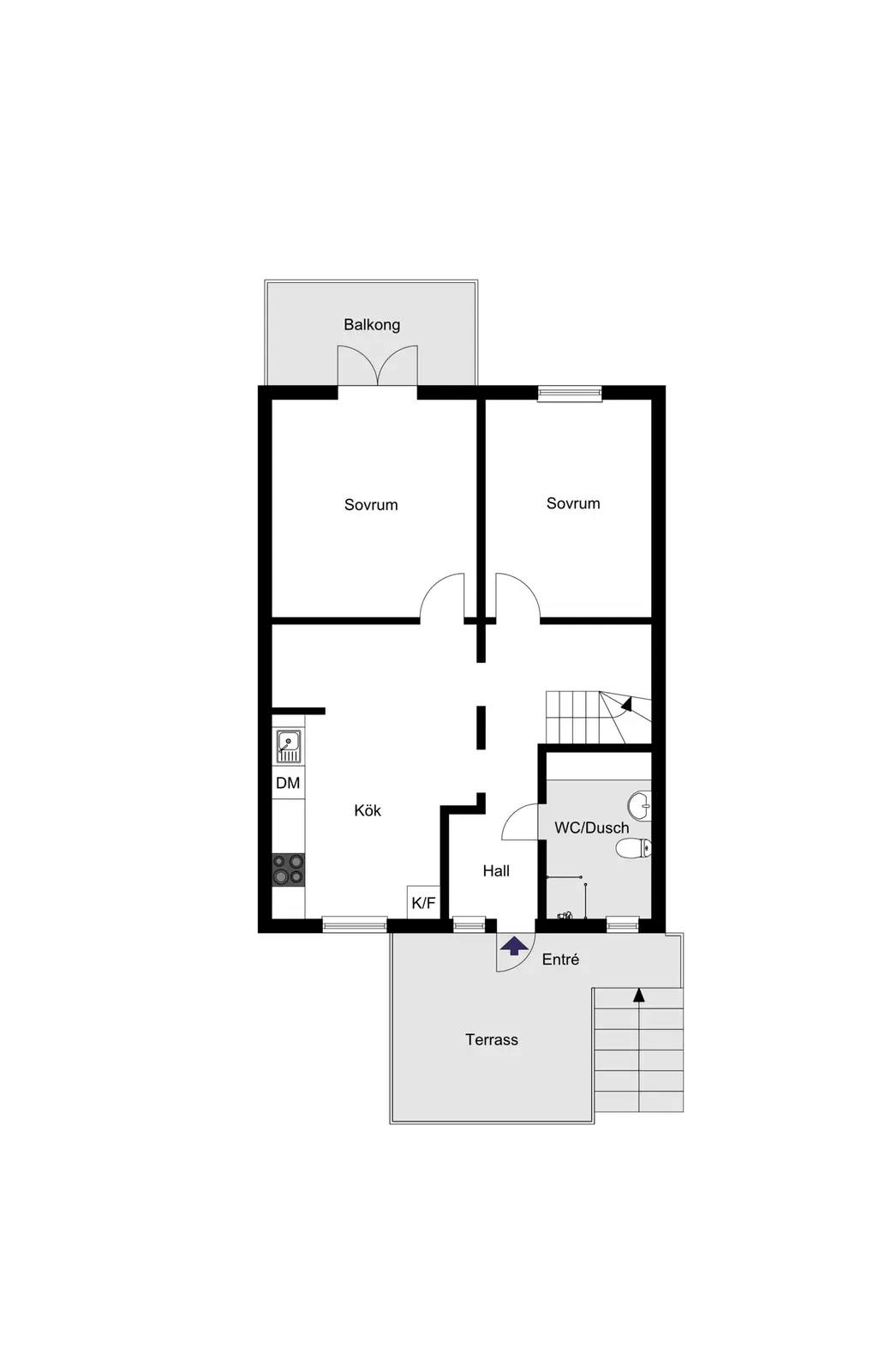 Floor plan for Norrholmsvägen 65