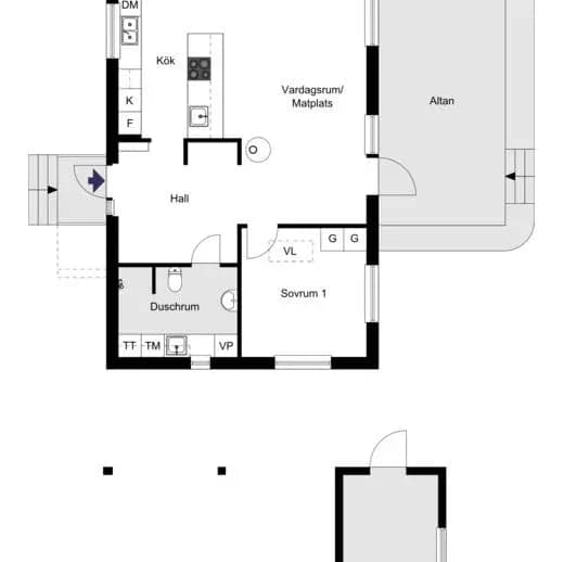 Floor plan for Vasatorpsvägen 69