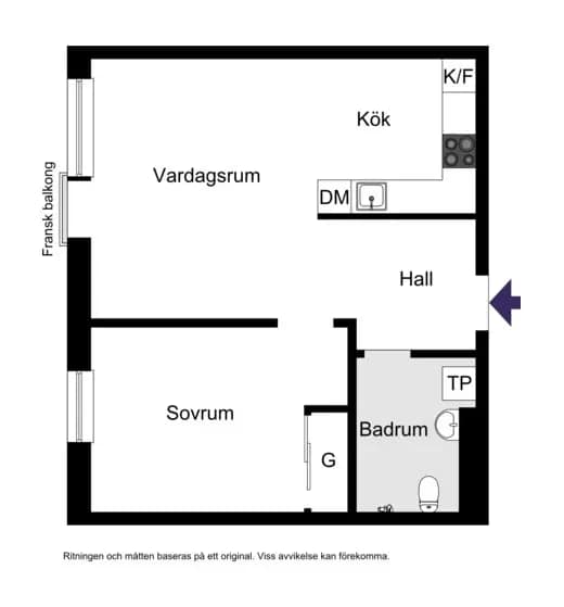 Floor plan for Tellusborgsvägen 94