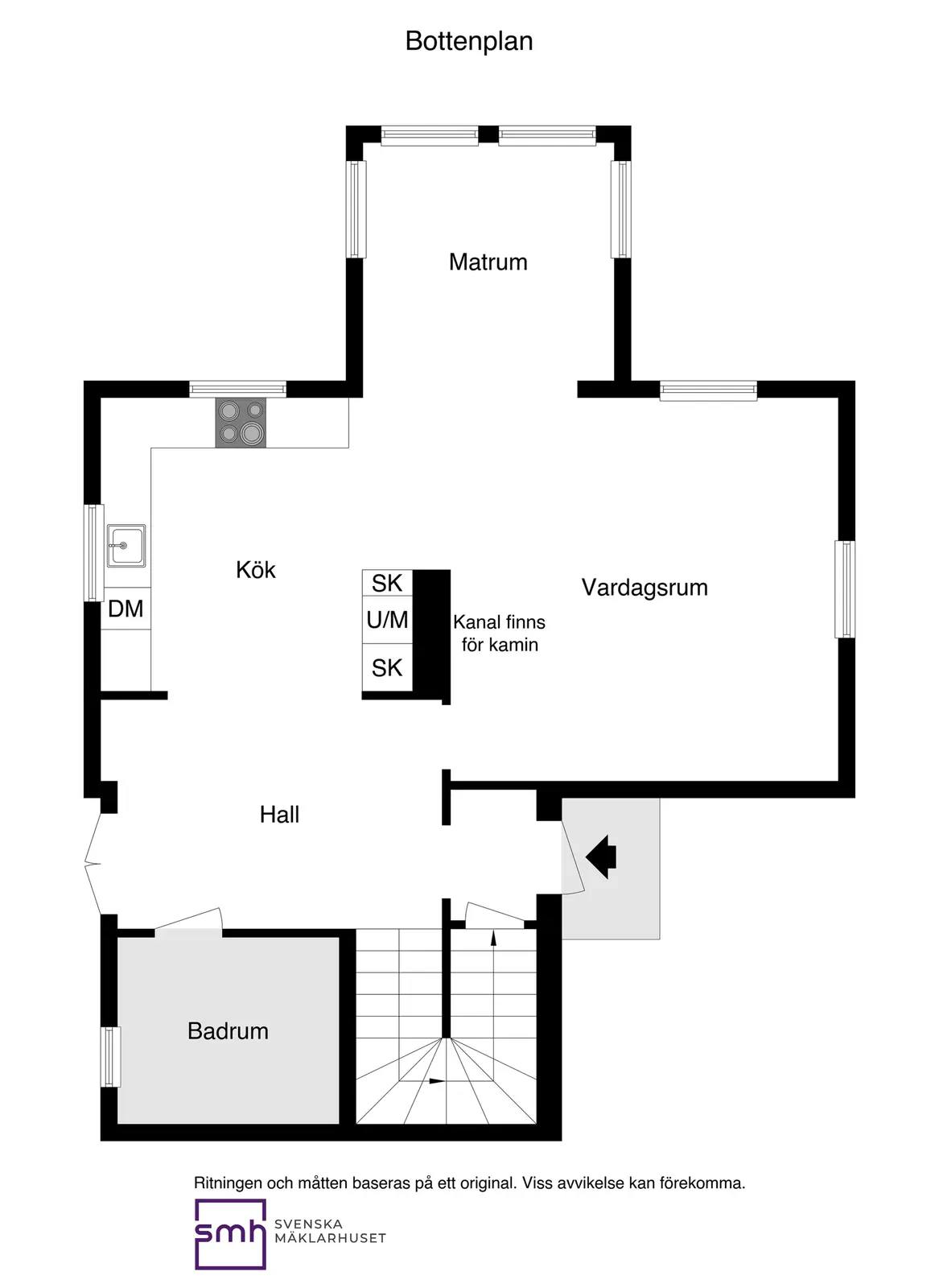 Planritning för Linanäsvägen 77