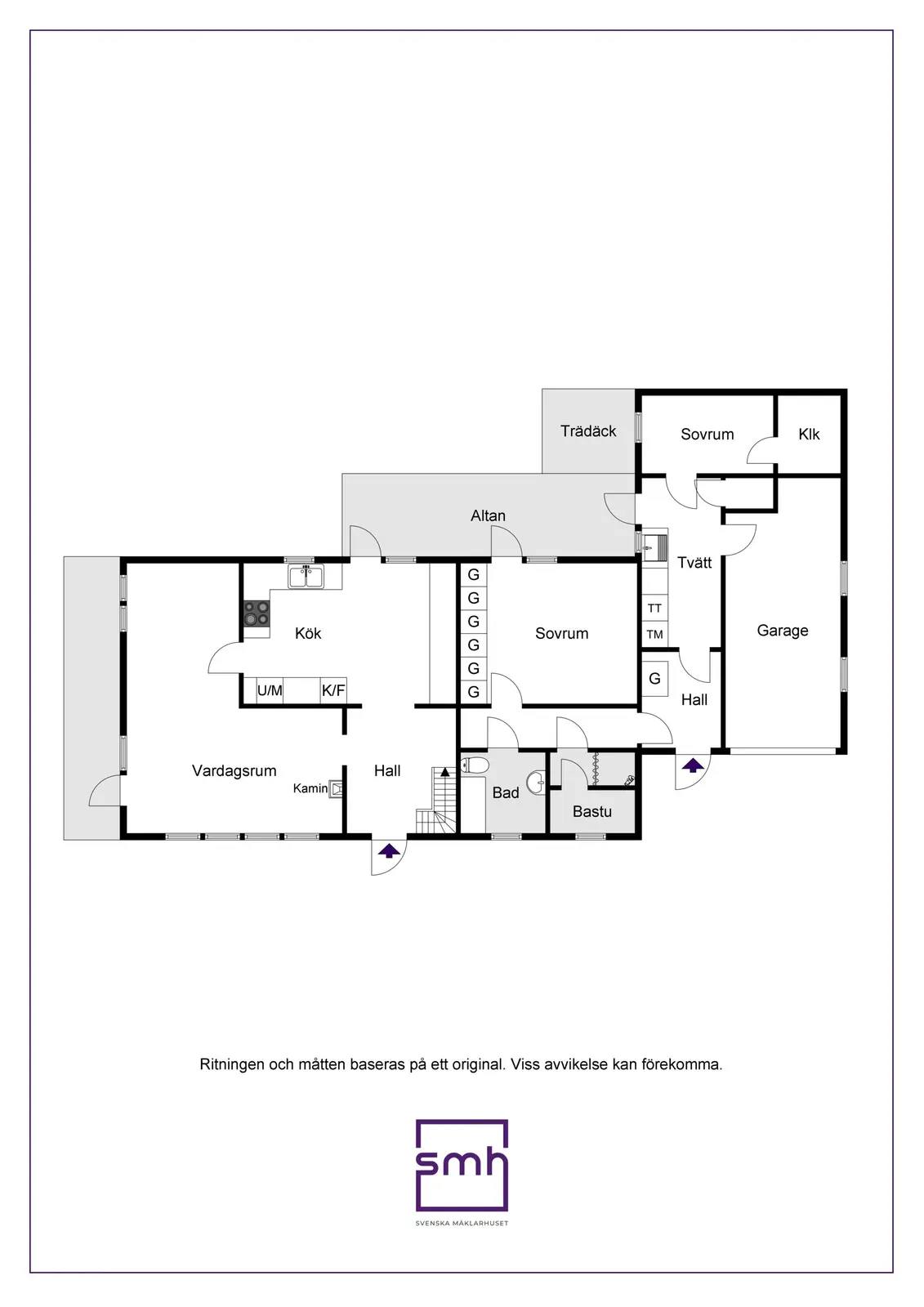 Floor plan for Täljstensvägen 7