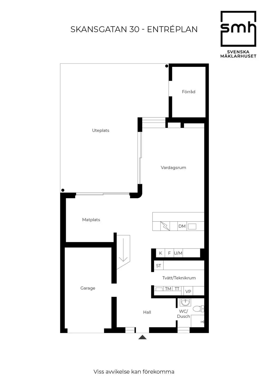 Floor plan for Skansgatan 30