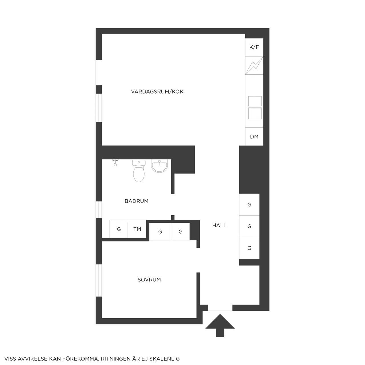 Floor plan for Solventilsgatan 3