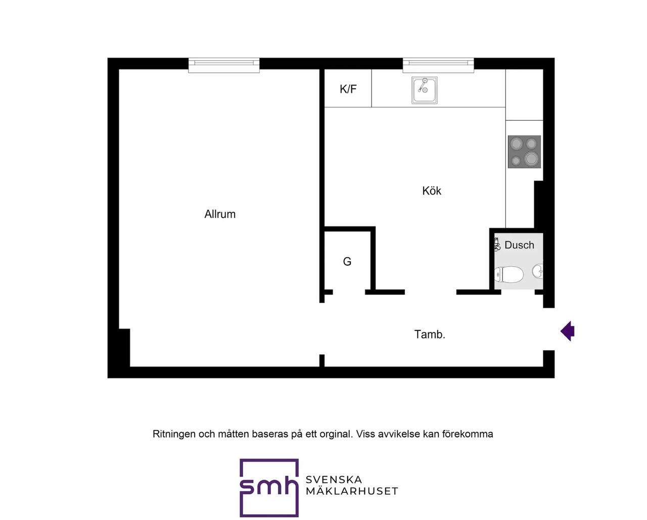 Floor plan for Cronströmsvägen 12