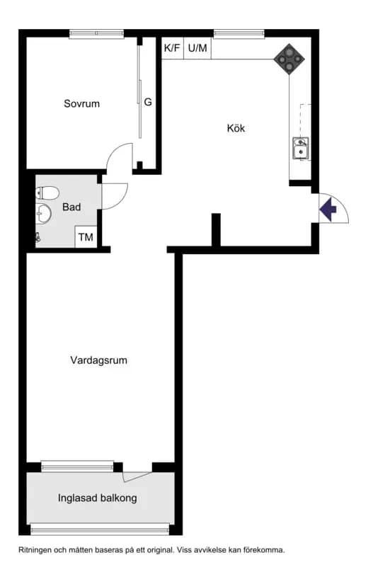 Planritning för Jönköpingsgatan 33B