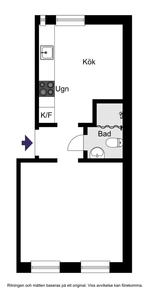 Floor plan for Brommagatan 8