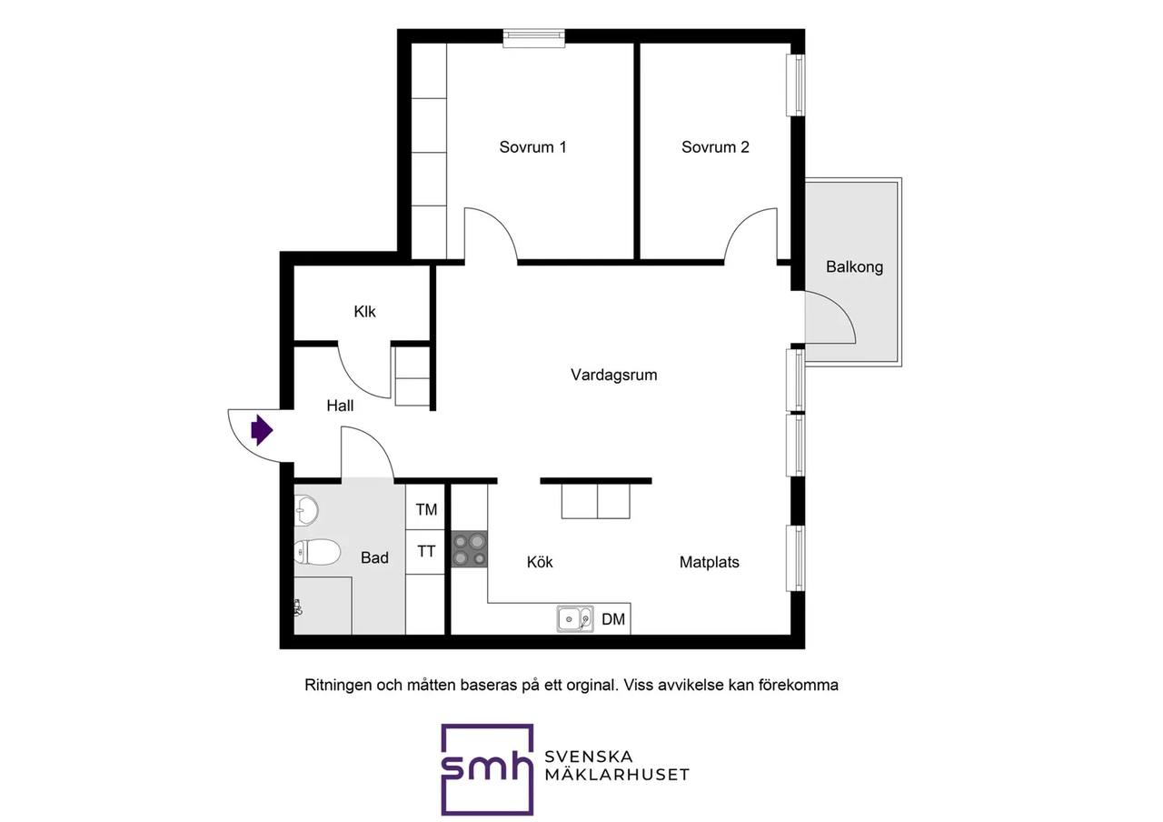 Floor plan for Blackebergsbacken 5