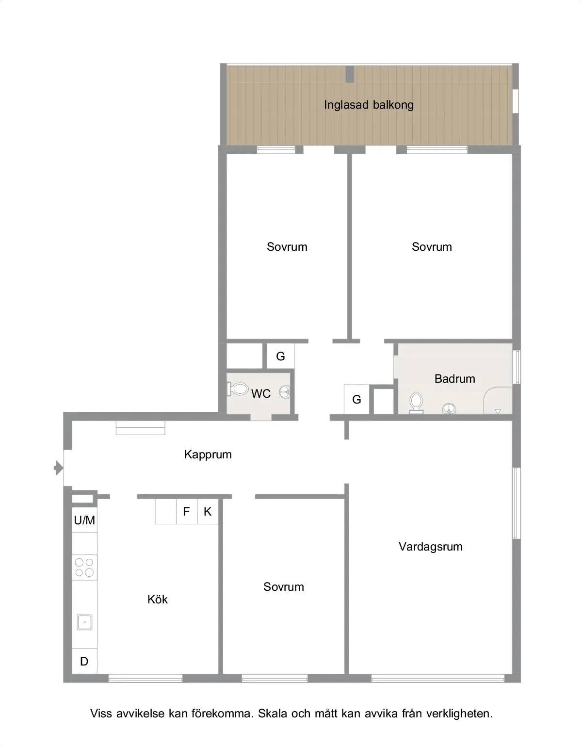 Floor plan for Von lingens väg 7