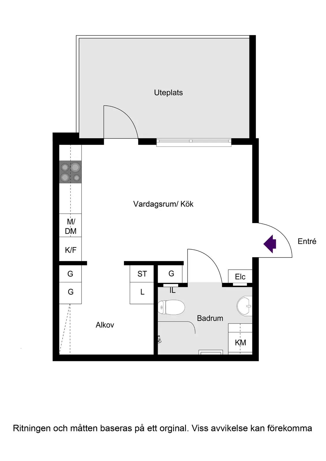Floor plan for Källtorpsvägen 14