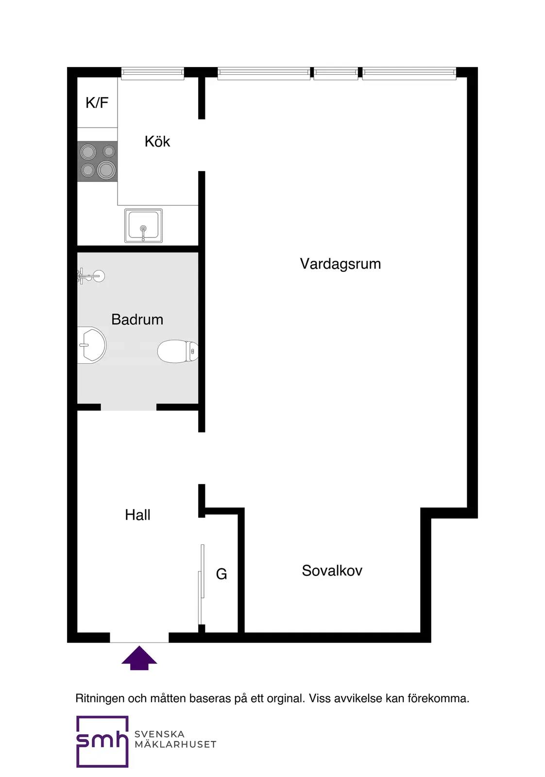 Floor plan for Franstorpsvägen 13