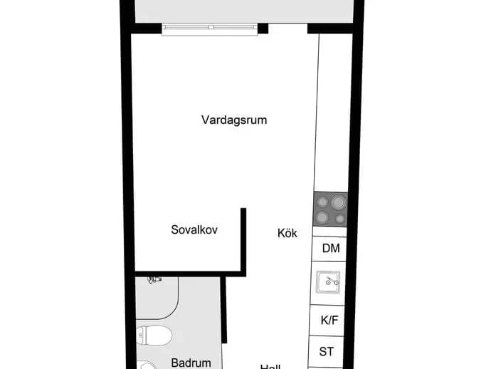Floor plan for Hägerneholmsvägen 4
