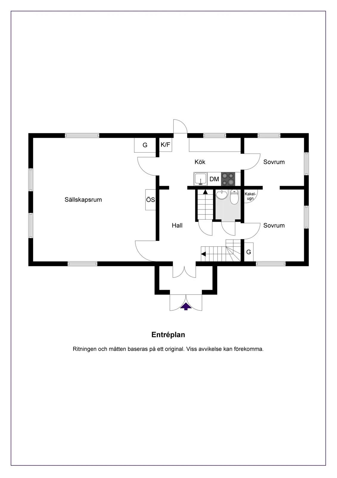 Floor plan for Österås 1