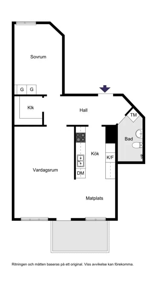 Floor plan for Kungssätravägen 25B