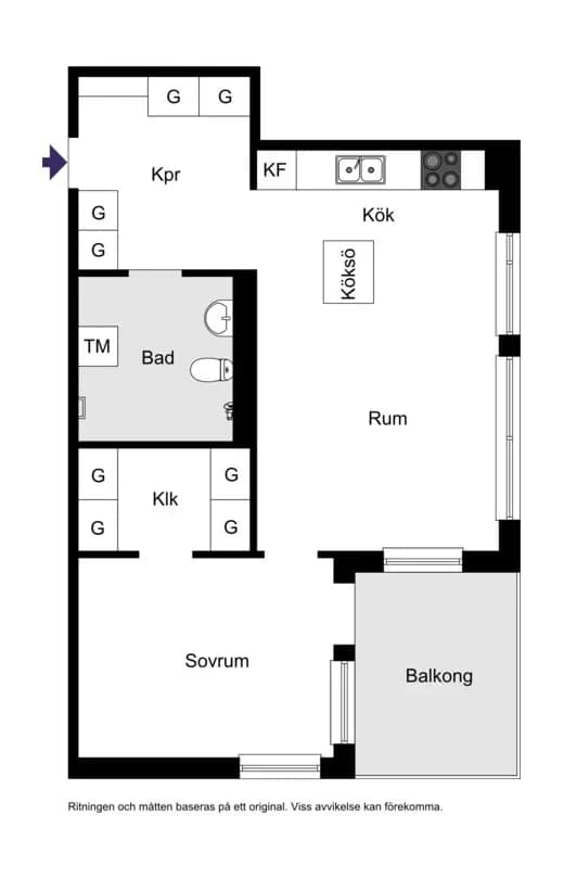 Planritning för Lotta Svärds Gränd 6, Accepterat pris!