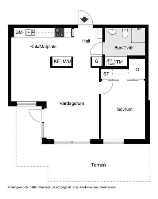 Floor plan for Smugglargränd 3