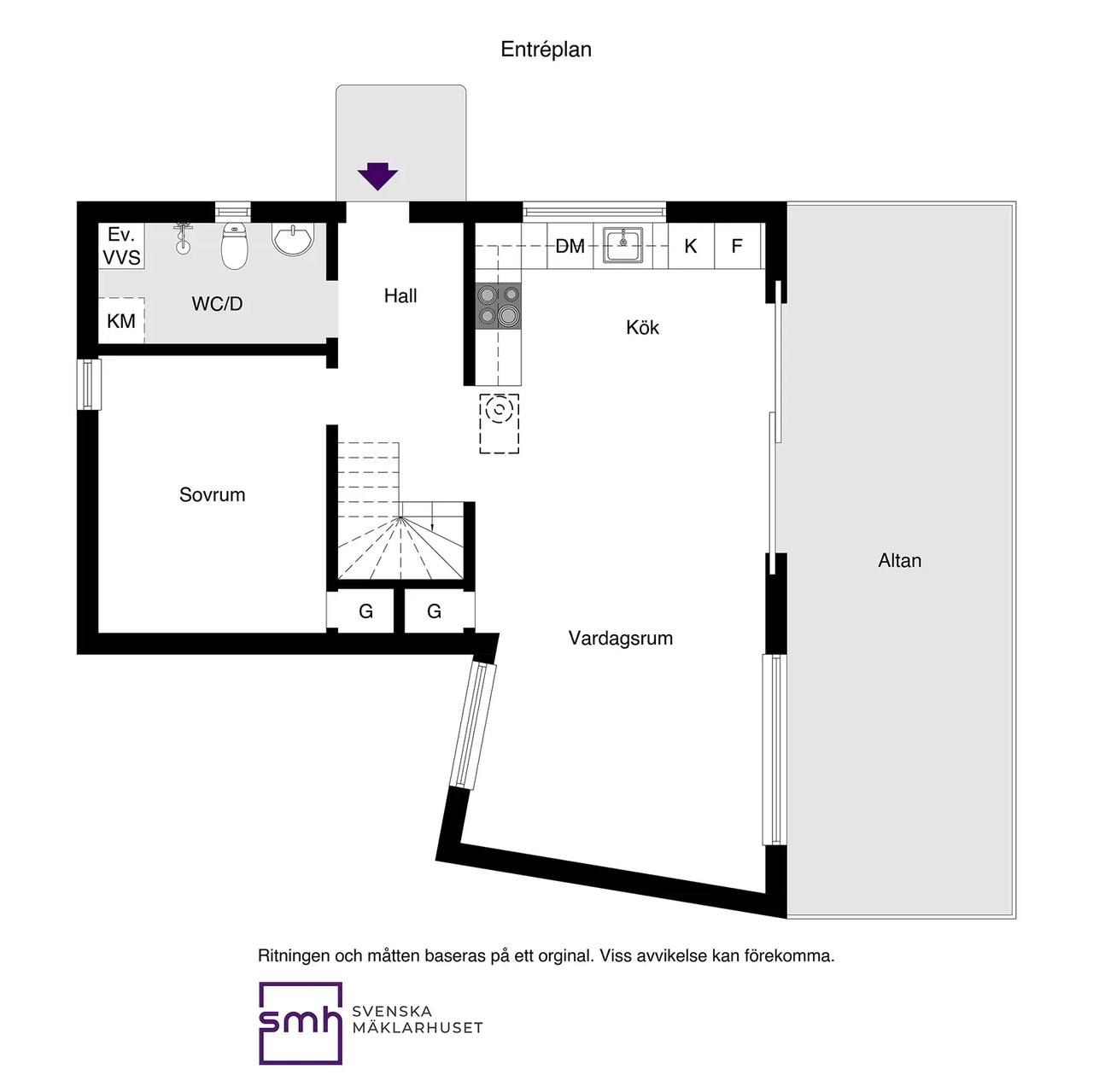 Floor plan for Västansjövägen 114