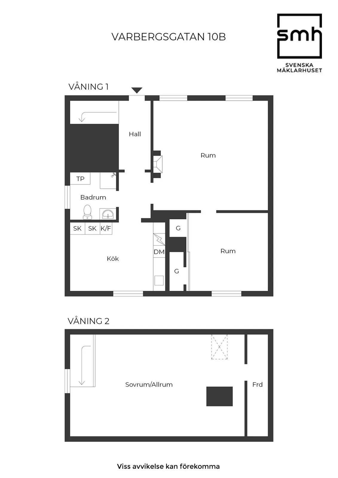 Planritning för Varbergsgatan 10B